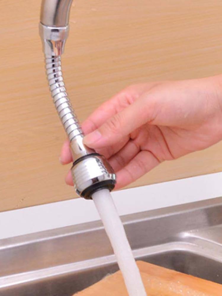 Amazon | 水栓ホース キッチン水栓 シングル水栓 360°回転 角度